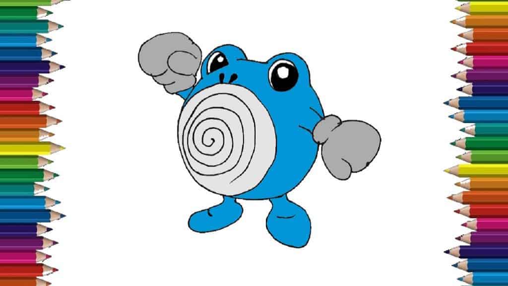 How to draw Poliwhirl from Pokemon step by step | Pokemon drawing