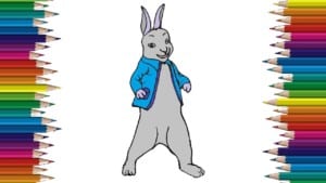 How to draw a peter rabbit step by step - Cartoon drawing for beginners