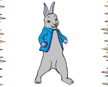 How to draw a peter rabbit step by step easy | Cartoon drawing