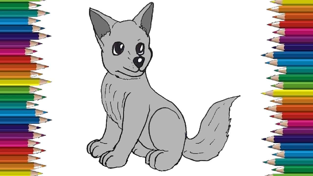 how to draw a wolf pup step by step easy animals to draw how to draw a wolf pup step by step