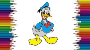 How to draw donald duck from mickey mouse