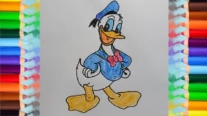 How to draw donald duck from mickey mouse