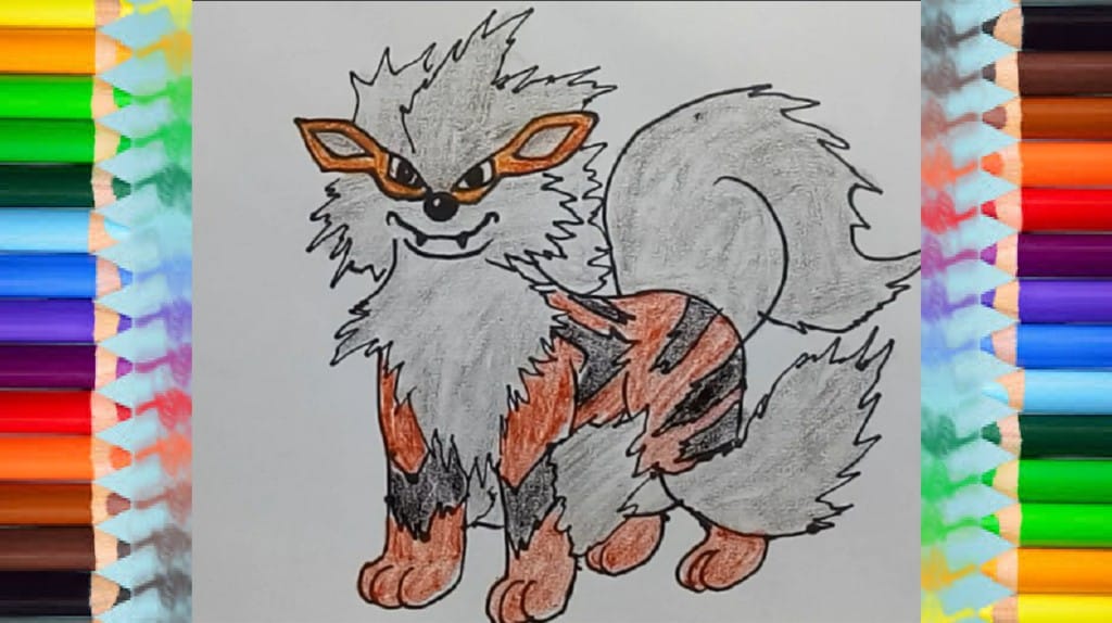 how-to-draw-Arcanine-from-Pokemon