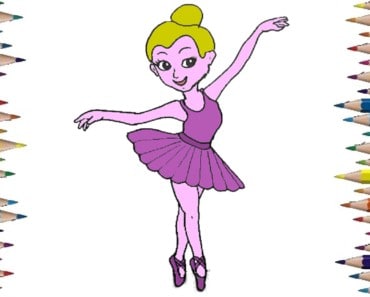 How to Draw a Ballerina step by step | How to draw a dancer easy