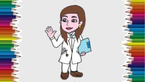 How to draw a doctor step by step - Easy drawing for beginners