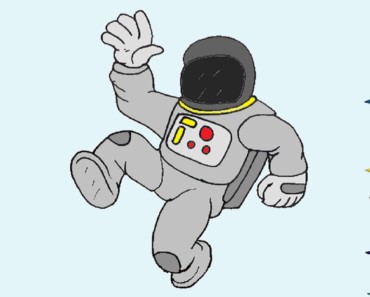 How to draw an astronaut step by step | Easy drawings for kids