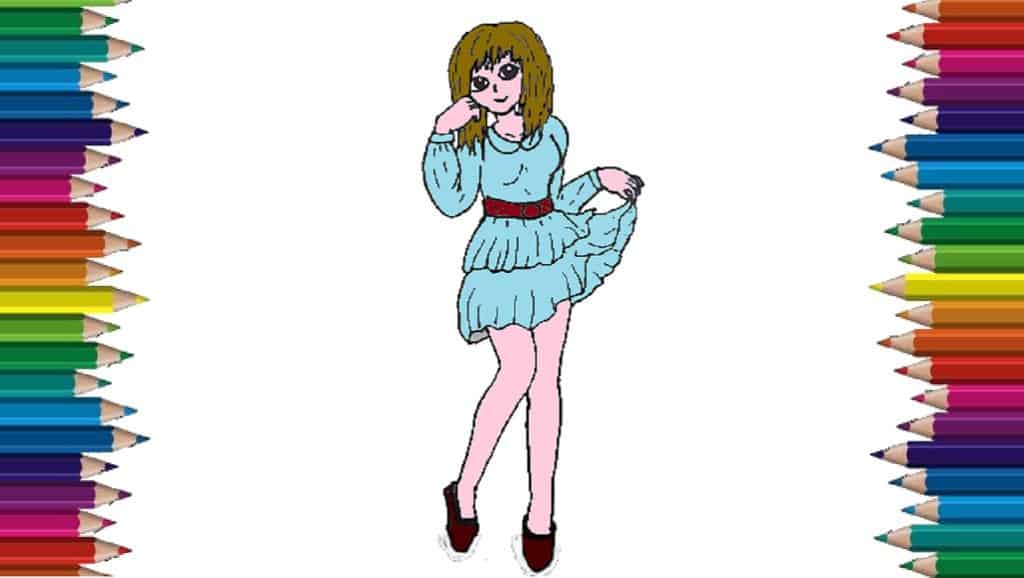 How to draw cute girls step by step