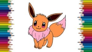 How to draw a Eevee from Pokemon step by step