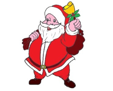 How to draw santa claus cute and easy step by step