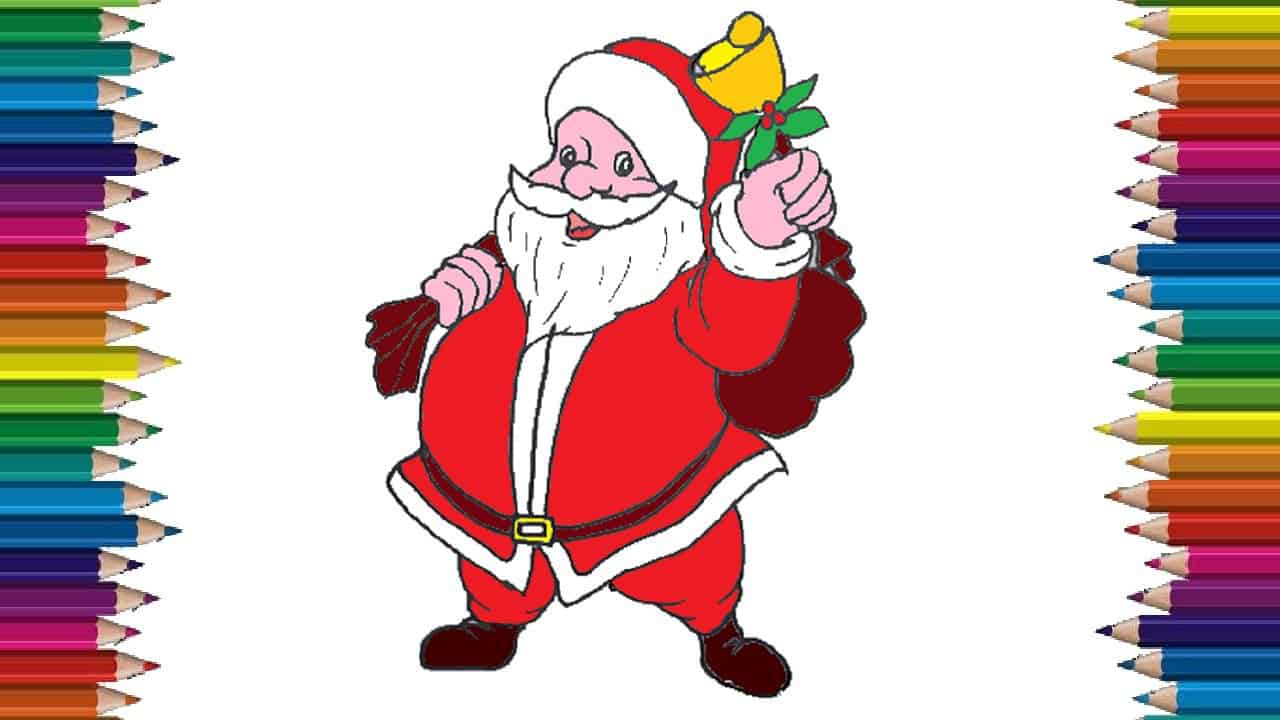 How to draw santa claus cute and easy step by step