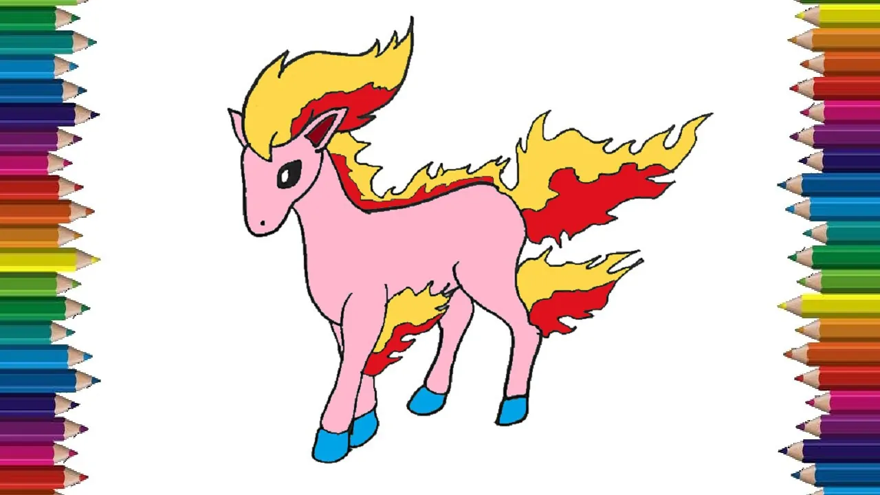 How to draw Ponyta from Pokemon