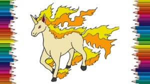 How to draw Rapidash from pokemon