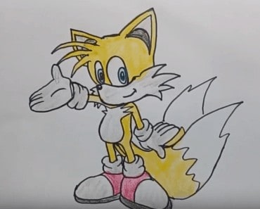 How To Draw Miles Tails Prower step by step | Miles Tails Prower from Sonic Boom