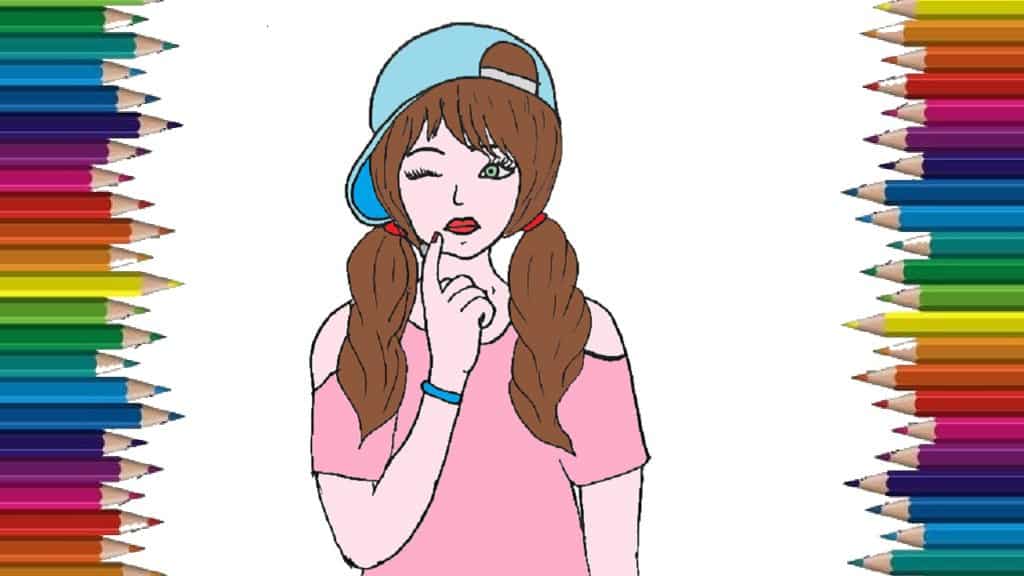 How to Draw Cute Girls with Strapback Cap - Aprende a dibujar una Chica Kawaii con Gorra