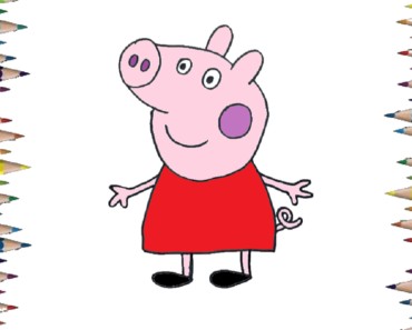 How to draw Peppa Pig step by step – Peppa Pig drawing easy
