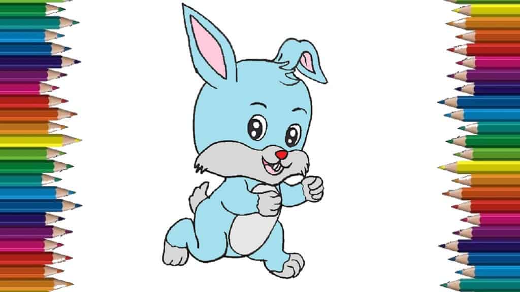 How to draw a baby rabbit steo by step - Cute rabbit drawing easy
