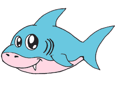 How to draw a baby shark cute and easy – Cartoon shark drawing step by step
