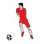How to draw a football player easy – Football player drawing step by step