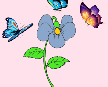 How to draw a violet flower step by step – Violet Flower drawing and coloring for kids