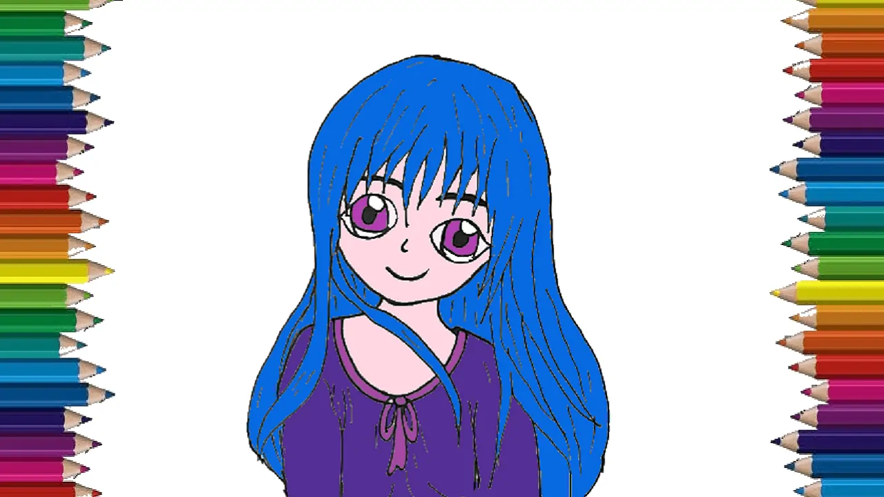 How to draw anime girl – Anime girl drawing easy for beginners