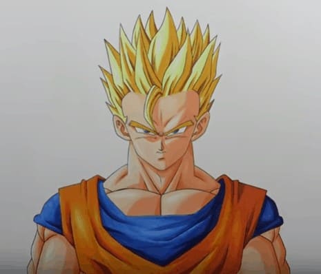 gohan ssj2 drawing full body