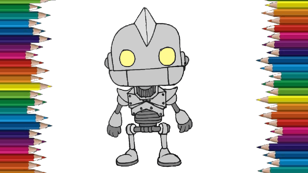 How to draw The Iron Giant step by step - The iron giant drawing easy for childrens