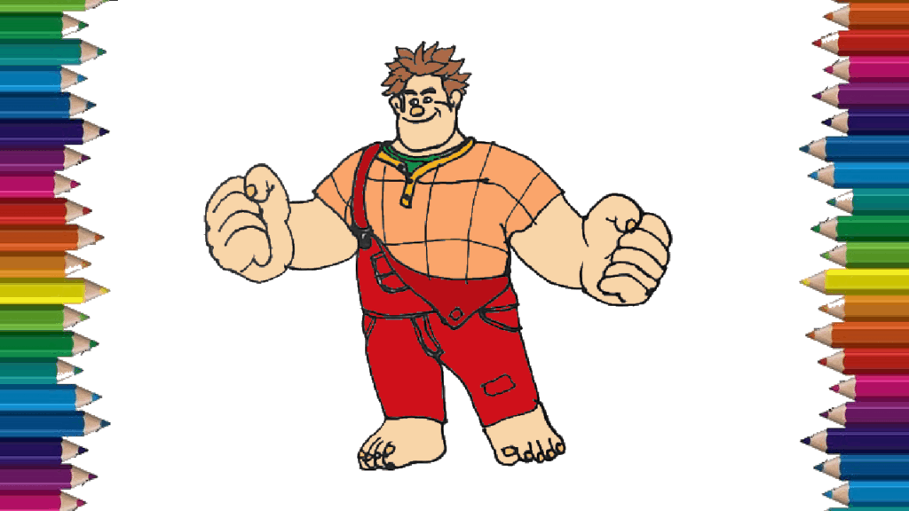 How to draw a Wreck It Ralph step by step for beginners