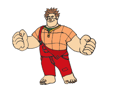 How to draw a Wreck It Ralph step by step for beginners