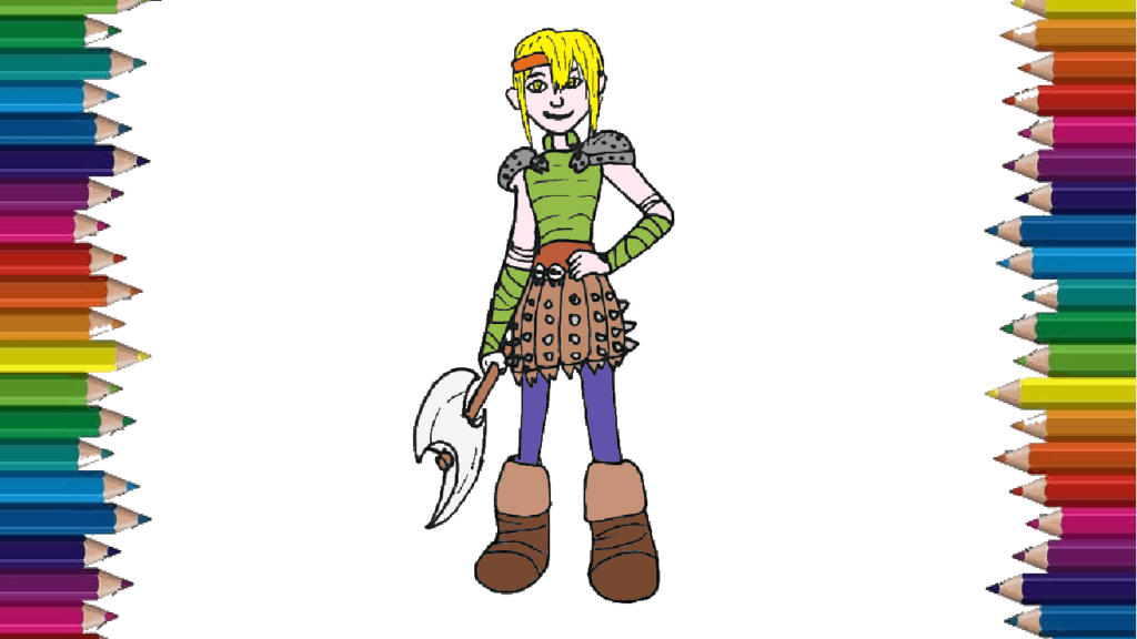 How to Draw Astrid from How to Train Your Dragon step by step