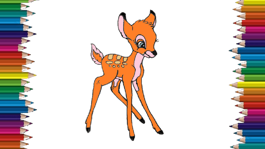 How to draw a cute Deer step by step – Cartoon Deer drawing easy for beginners