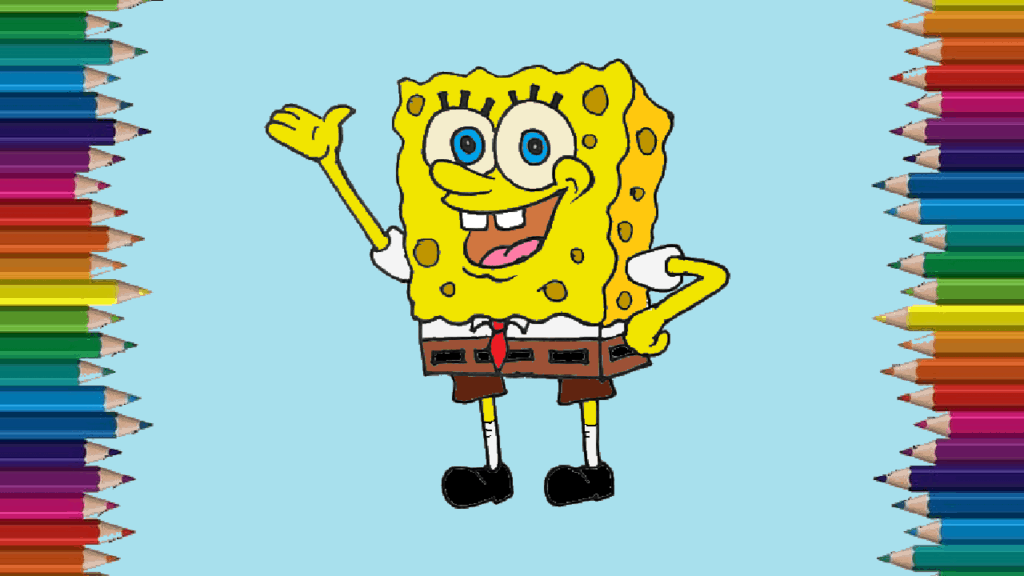 How to draw spongebob squarepants step by step