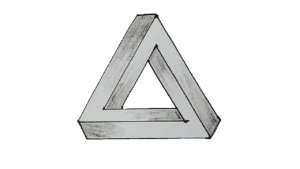 Optical Illusion Triangle 3D drawing - How to Draw an Optical Illusion Triangle