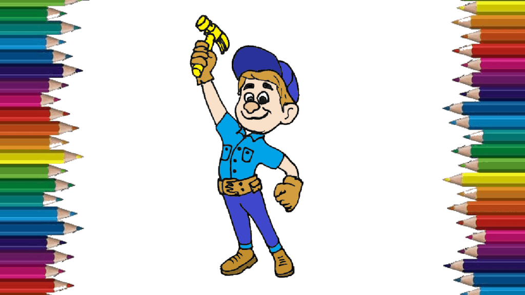 How to draw fix it felix from wreck it ralph easy – Fix it felix drawing step by step for beginners