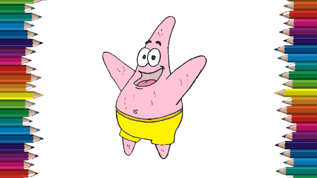 How to draw patrick star step by step – Patrick star drawing easy for beginners