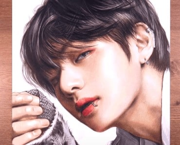 How to draw BTS: V (Taehyung) | pencil drawings