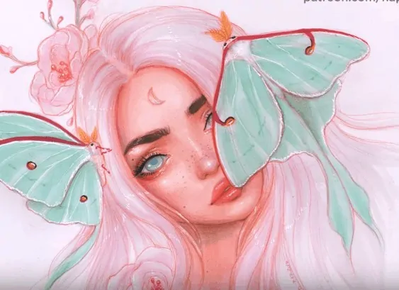 How to draw a beautiful girl with pencil step by step