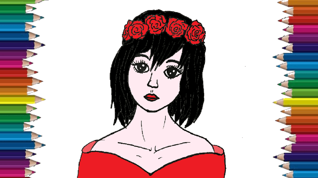 How to draw aesthetic step by step – Easy girl drawing for beginners