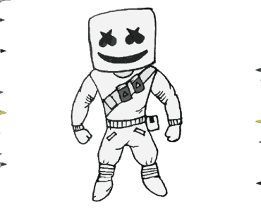 Marshmello Drawing Cute