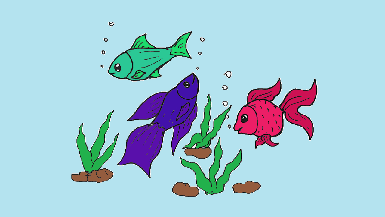 Fish Tank picture, by IDt8r for: fish drawing contest - Pxleyes.com-saigonsouth.com.vn
