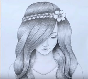 How To Draw A Beautiful Girl With Pencil