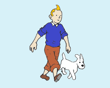 How to draw Tintin and Snowy step by step