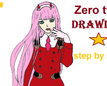 How to draw Zero two [Darling In The Franxx] step by step