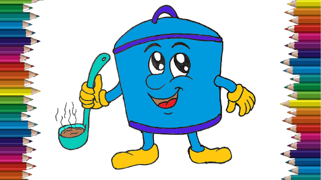 Cooking drawing cute and easy – How to draw cooking step by step