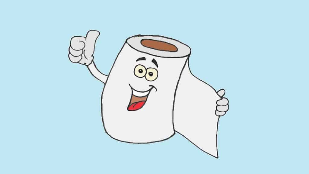 How to draw toilet paper cute and easy for kids – Cartoon drawings