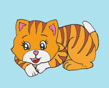 How to draw a cute cat easy for kids
