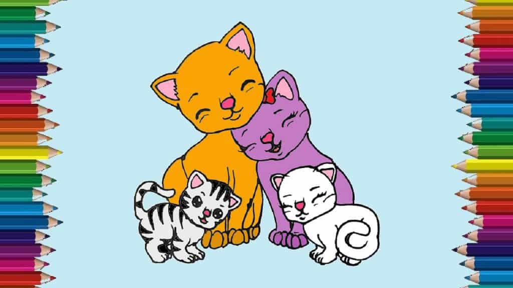 How to draw a cute cat step by step