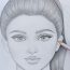 How to draw a girl with ponytail hairstyle | Pencil drawing step by step