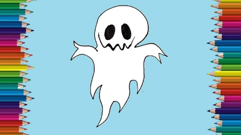 How to Draw a Halloween Ghost easy for beginners