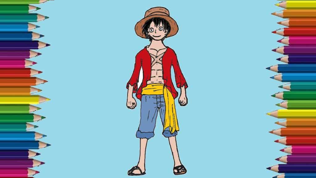 How To Draw LUFFY from One Piece step by step
