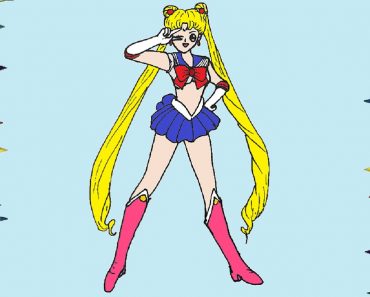 How to draw sailor moon step by step | Anime girl drawing easy